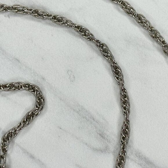 Silver Tone Skinny Chain Link Purse Handbag Bag Replacement Strap - Picture 8 of 10